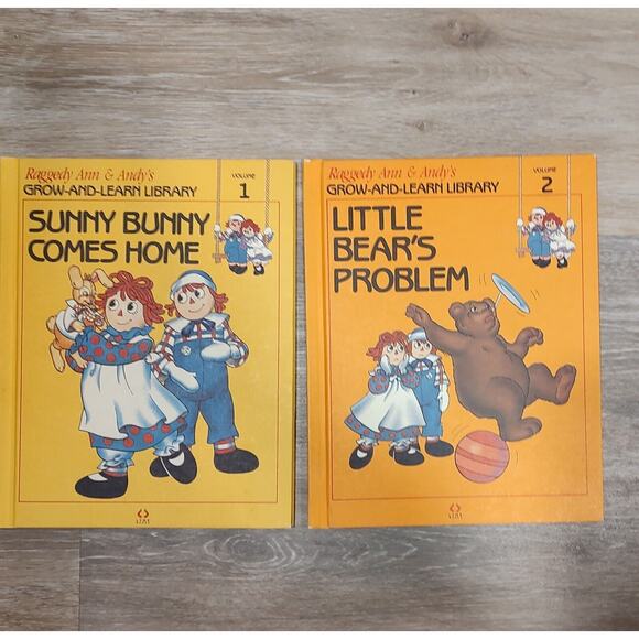 Raggedy Ann and Andy's Grow and Learn Library Volume 1 And 2 (Hardcover) 1988 - Picture 1 of 5